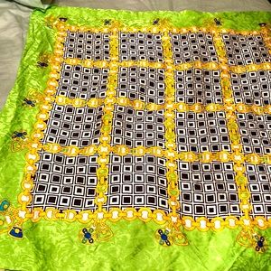 Vintage silk scarf made in Paris